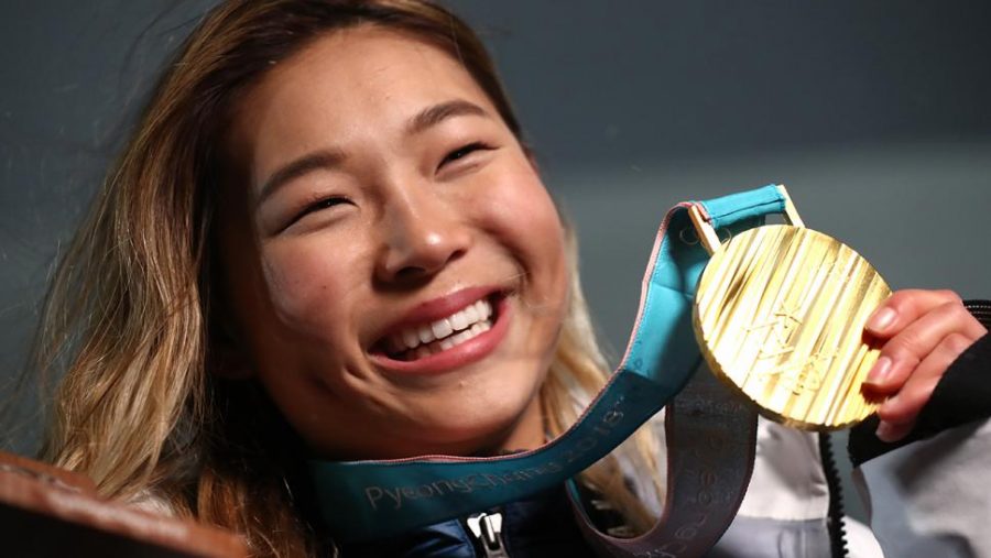 Chloe Kim wins gold at the 2018 Winter Olympics. 