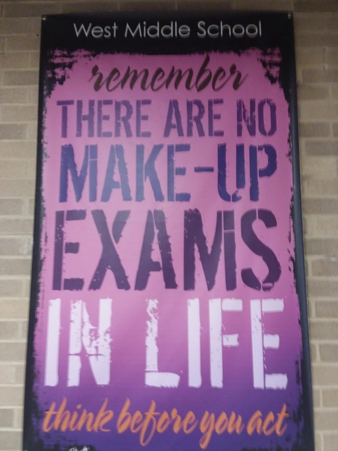 Poster in WMSs main hallway. 