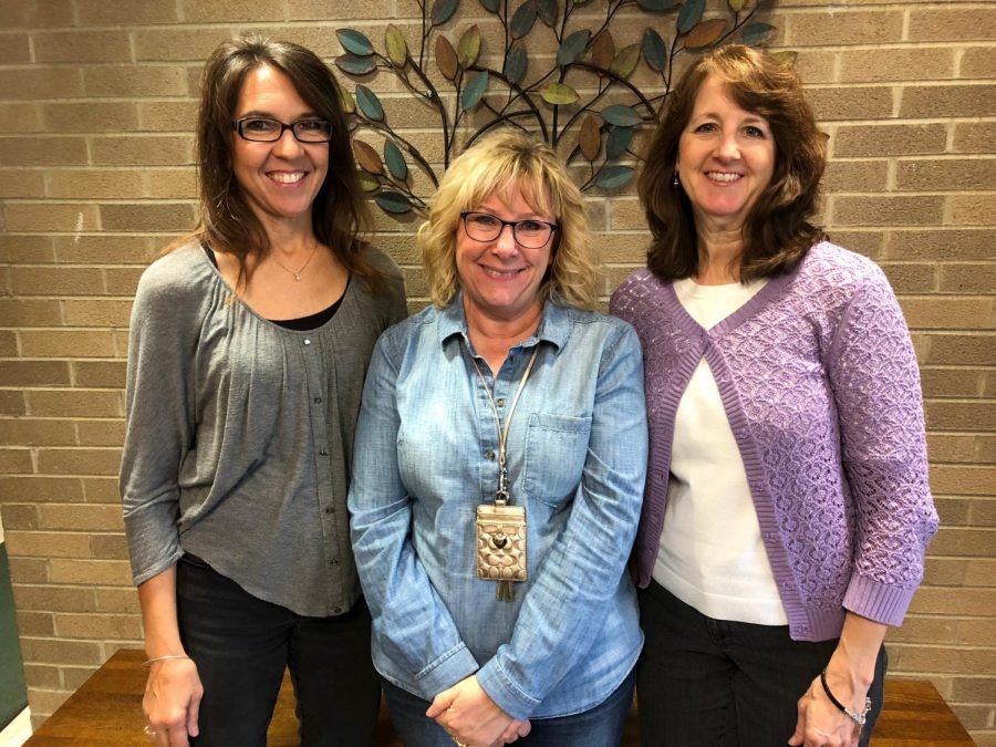 From left to right: Mrs. Campbell, Mrs. Rapson, and Mrs. Haneline. 