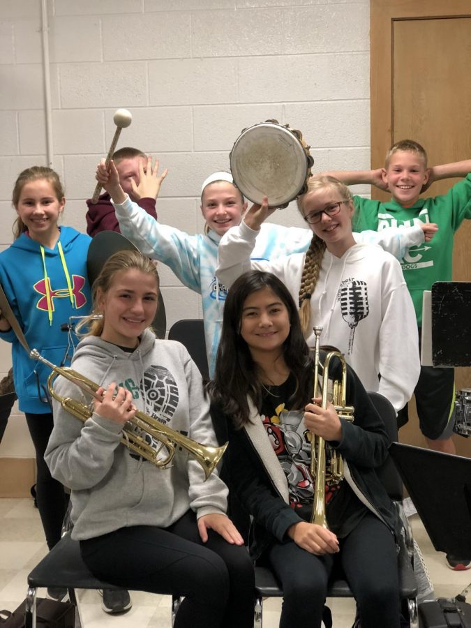 7th graders in the WMS Band. 