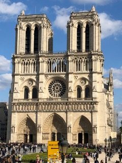 Picture of Notre Dame taken by Jeffrey Wassel on vacation to Paris April 4, 2019. 