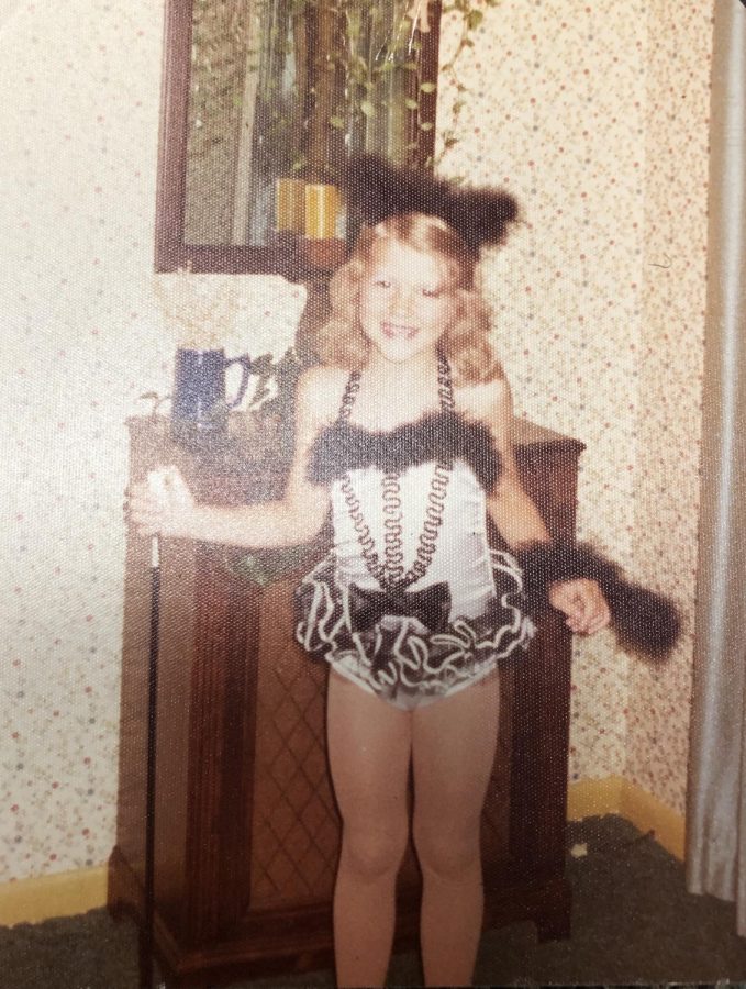 Mrs. Kozler in her dance outfit June of 1975. 