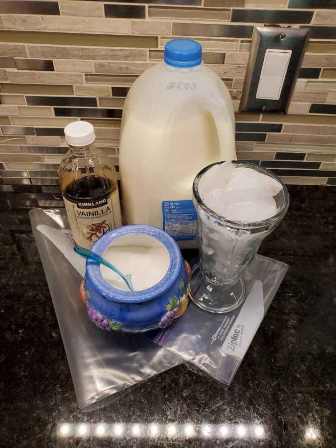 How to make a milkshake.
