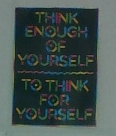 Poster hanging in Mrs. Horvaths room. 