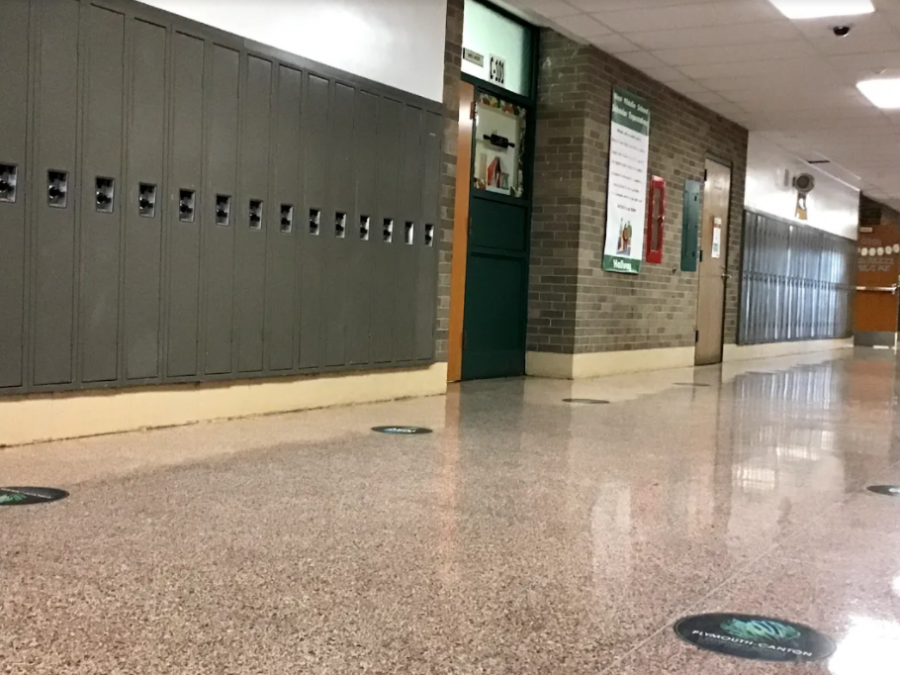 West Middle School C-Wing hallways. West students are struggling with opening their lockers. 