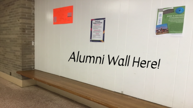 The Alumni Wall will be placed in the C-wing.