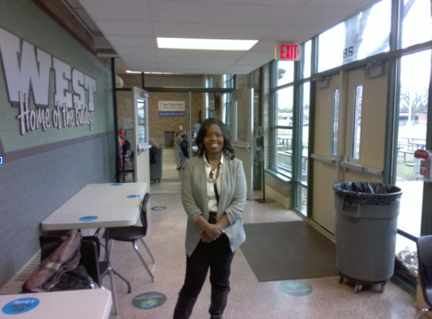 Mrs. Haynes, New Dean of Students, Visits West