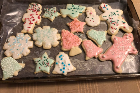 Cookies decorated with royal icing. 