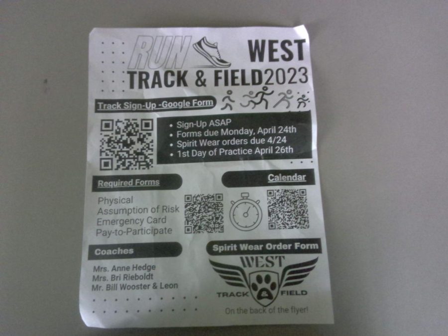West Track and Field Flyer