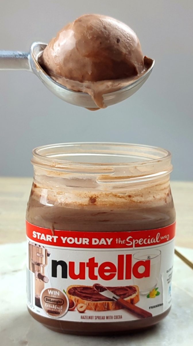 Snack of the week nutella ice cream