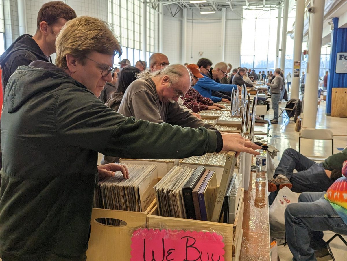 People shopping at last year's sale