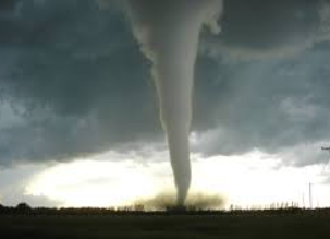 A tornado approaching the community of Elie in Manitoba, Canada.